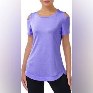 Miusey Cold Shoulder Running Shirt size 2XL